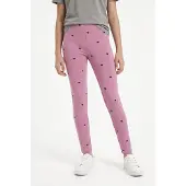 Name it Leggings 'NKFDAVINA' mauve / svart