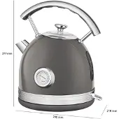 Profi Cook PC-WKS 1192 Vattenkokare Rostfritt stål, Antracit Kapacitet: 1.7 l