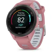 Garmin Forerunner 265S - 42 mm - light pink - smart klocka med band - silikon - light pink/powder gray - handledsstorlek: 115-178 mm - display 1.1 - 8 GB - Bluetooth, Wi-Fi, ANT+ - 39 g