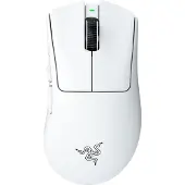Razer DeathAdder V4 Pro - Mus - ergonomisk - högerhänt - optisk - 6 knappar - trådlös, kabelansluten - USB - vit