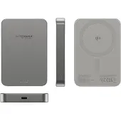 PanzerGlass empower Bank Powerbank 10000 mAh MagSafe, Qi Wireless Charging USB-C Grå Statusindikering