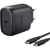 Trust Maxo USB-laddare 45 W Power Delivery 3.0 Svart Inomhus Snabbladdare, GaN, USB Power Delivery (USB-PD)