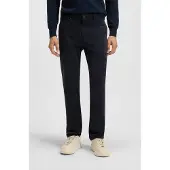 BOSS för män. 50510933 Marinblå smal chinosbyxa (36/32), Casual, Bomull, Marino