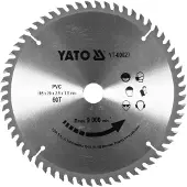 YATO Sågklinga för plast YT-60627; 185x20 mm; 2,5 mm; Z60