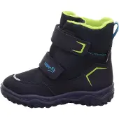 Superfit Snöboots 'Husky' marinblå / azur / äpple