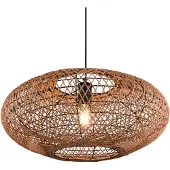 TRIO Lighting Hänglampa Hedda, dimbar, Brun / rost, Vardagsrum / matsal, Metall, Pendellampa