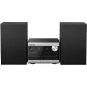 Panasonic SC-PM272, Hemmaljud mikrosystem, Silver, 1 diskar, 20 W, 1-vägs, 10 cm