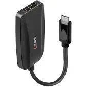 Lindy 43337, 0,13 m, USB Type-C, DisplayPort, Hankoppling, Honkoppling, Rak