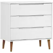 vidaXL Byrå MOLDE vit 80x40x80 cm massiv furu