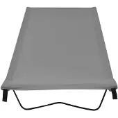 vidaXL Campingsäng 180x60x19 cm oxfordtyg och stål grå