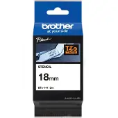 Brother STe-141 | svart text - transparent märkband | 18mm x 3m (original)