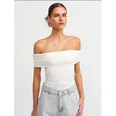 Hiccups for Kids Off-shoulder rynkad bodycon topp