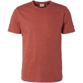 No-excess T-shirt Randig Melerad Röd Storlek