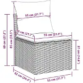 vidaXL Fårtrimmer set 7 delar 550 W