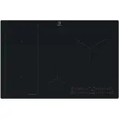 Electrolux Serie 700 EIS82453IZ, Svart, Inbyggnad, 80 cm, Zon induktionshäll, Keramik, 4 zon(er)