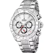 Festina Timeless Kronograf Rostfritt Stål Vit Urtavla Kvarts F20668-1 100M Herrklocka vit