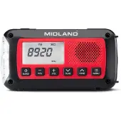 Ginza.se MIDLAND Emergency Radio Power Bank ER100 Red Black