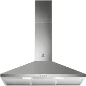 Electrolux LFC319X - Kåpa - skorsten - bredd: 89.8 cm - djup: 45 cm - utsug och återcirkulering (-) - rostfritt stål