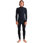 Quiksilver E Session 4/3 Mm Långärmad Neopren Våtdräkt Med Bröst Blixtlås