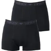 Mil-Tec Top Gun Boxershorts 2-pack - Svart (Storlek: Large)