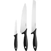 Fiskars 3- delar kniv set Essential 1065583