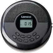 Lenco CD-340BK Bärbar CD-spelare CD, CD-R, CD-RW, MP3, CD, CD-R, CD-RW, MP3 Svart
