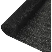 vidaXL Insynsskyddsnät svart 1,5x50 m HDPE 195 g/m²