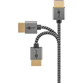 Goobay Plus Slim höghastighets HDMI-kabel med Ethernet - 3m