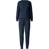 Calida Pyjamas marinblå / vit