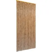 vidaXL Bambukardin, Dörrgardin 90X200 Cm