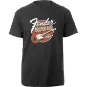 Ginza.se Fender: Unisex T-Shirt/Mustang Bass (Black) (XX-Large)