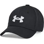 Under Armour Pojkar Blitzing Keps Stretch Fit, (001) Svart / Vit, Small/Medium
