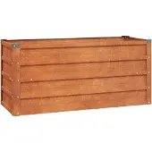 vidaXL Odlingslåda rostig 100x40x45 cm rosttrögt stål
