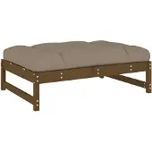 vidaXL Fotpall för trädgården honungsbrun 120x80 cm massiv furu