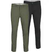 Jack & Jones Chinobyxa 'Macro Dave' pastellgrön / svart