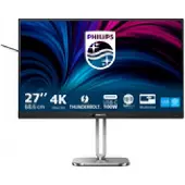 Philips 27B2U6903 - 6000 Series - LED-skärm - 27 - 3840 x 2160 4K UHD (2160p) @ 60 Hz - IPS - 350 cd/m² - 1000:1 - 4 ms - Thunderbolt 4, 2xHDMI, DisplayPort - högtalare - silver, träkol