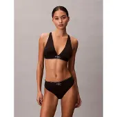 Calvin Klein Triangle Bralette Icon Microfibre Stretch Graphic