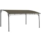 vidaXL Paviljong 4x3x2,55 m taupe