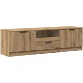 vidaXL TV-skåp hantverksmässig ek 140x35x40 cm konstruerat trä