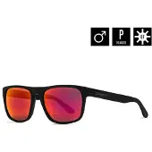 Horsefeathers Keaton Matt Black Solglasögon mirror red