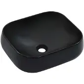vidaXL Tvättställ 44,5x39,5x14,5 cm keramik svart
