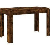 vidaXL Matbord Rökt Ek 120x60x76 cm Konstruerat trä 815387