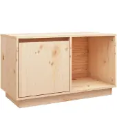 vidaXL Tv-bänk 74x35x44 cm massiv furu