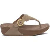 FitFlop Lulu Buckle Suede Toe Post Sandaler