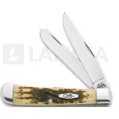 Case Knives Case Trapper Amber Jigged Bone, 00163, 6254 CV pocket knife