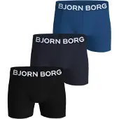 Björn Borg Organic Cotton Stretch Boxers 3-pack Svart, XXL