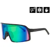Horsefeathers Magnum Matt Black Solglasögon mirror green