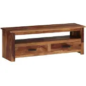 vidaXL TV-bänk 118x30x40 cm massivt sheshamträ
