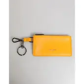 Dolce&Gabbana Gul Orange Läder Kreditkort Nyckelhållare Clip On Plånbok