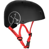 Kiddimoto hjälm Nils Extreme MTW001 till skridskor/elsparkcykel (svart, lätt skydd)